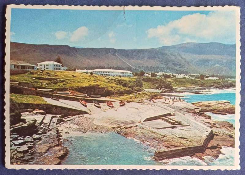 The picturesque old harbour - Hermanus postcard