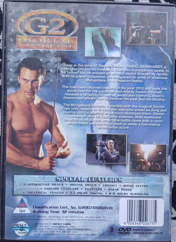 G2 Mortal conquest dvd