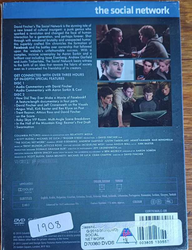 The social network two-disc collector's edition dvd
