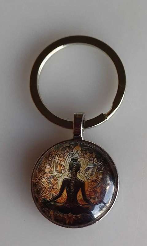 Yoga inspired keyring