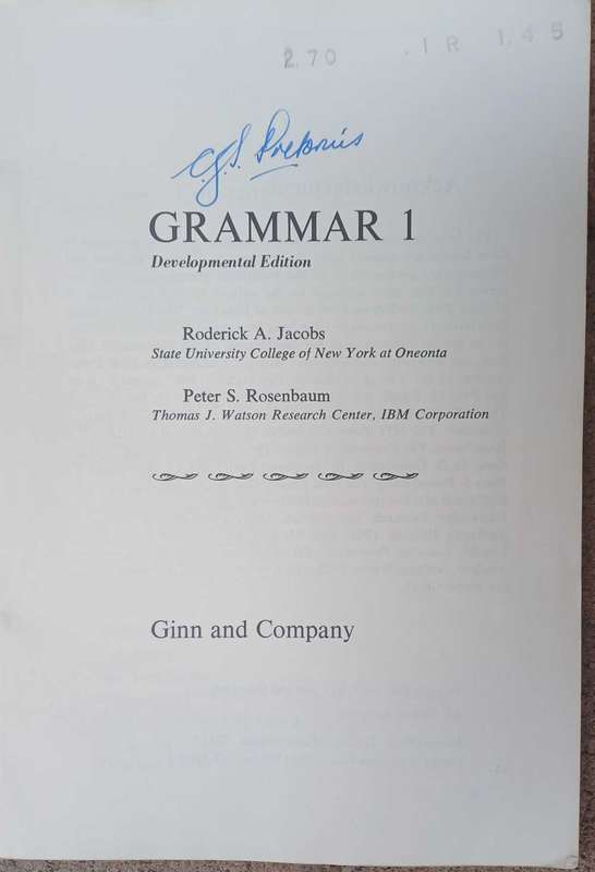 Grammar 1