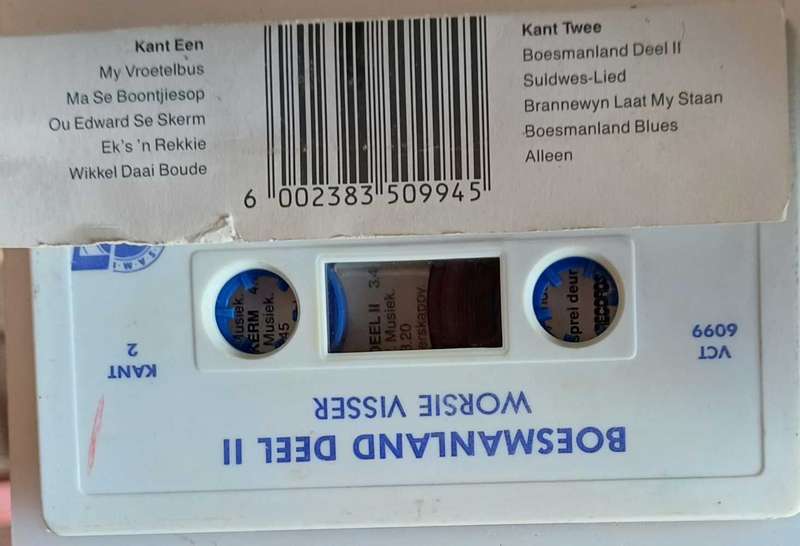 Worsie Visser - Boesmanland vat my hand deel II tape