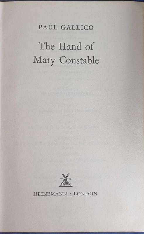 The hand of Mary Constable by Paul Gallico
