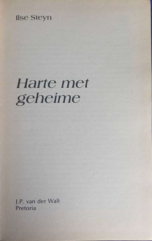 Harte met geheime deur Ilse Steyn