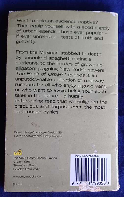 The book of urban legends by Robin Reeve