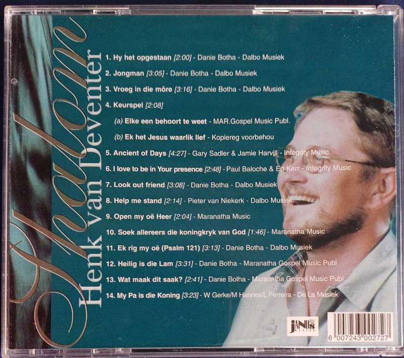 Henk van Deventer - Shalom cd