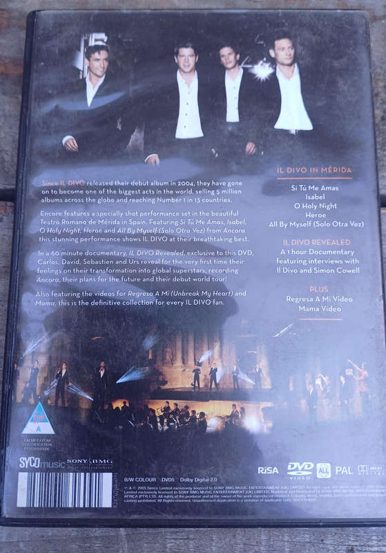 Il Divo - Encore dvd