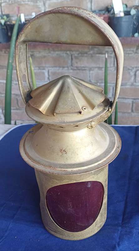 Vintage railway lamp