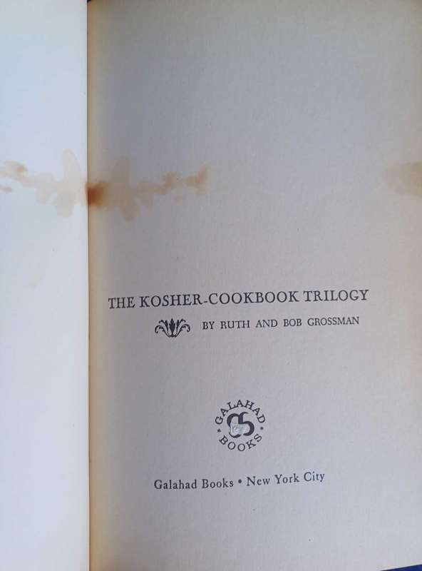 The Kosher-cookbook trilogy by Ruth & Bob Grossman