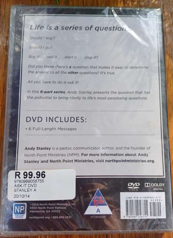 Ask it by Andy Stanley dvd