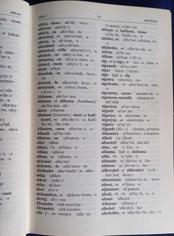 Uitspraakwoordeboek van Afrikaans