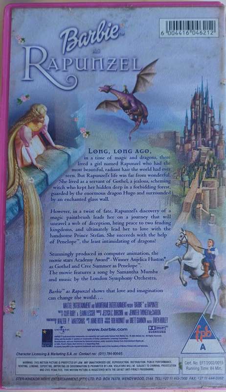 Barbie as Rapunzel VHS