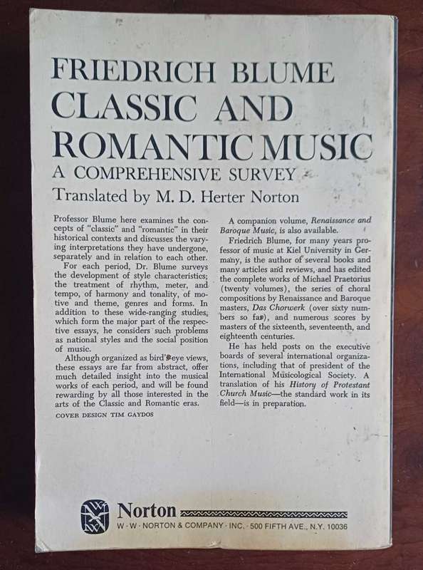 Classic and romantic music