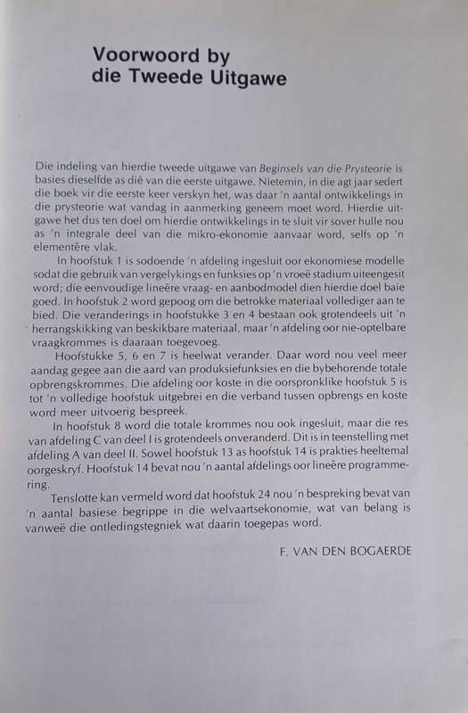 Beginsels van die prysteorie