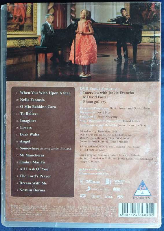 Jackie Evancho - Dream with me dvd