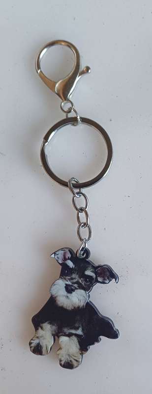 Schnauzer keyring