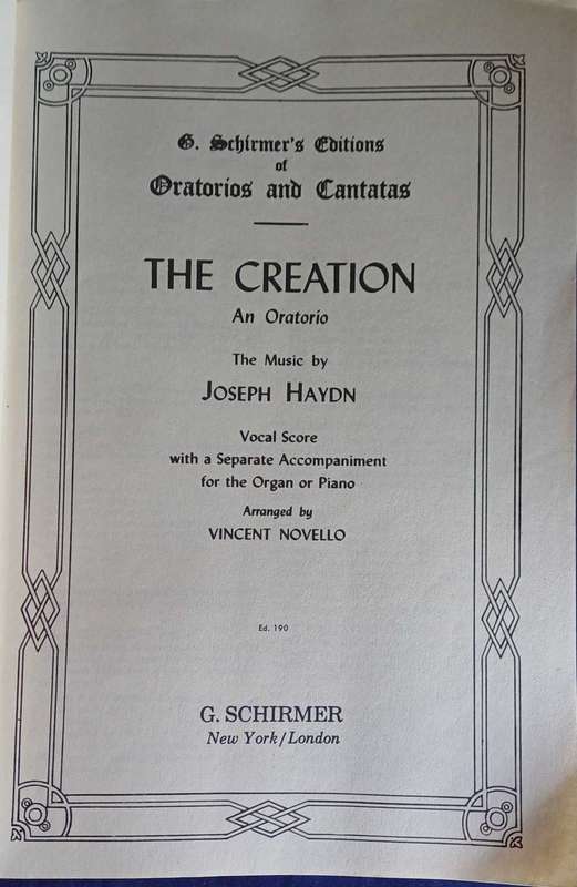 The creation an oratorio