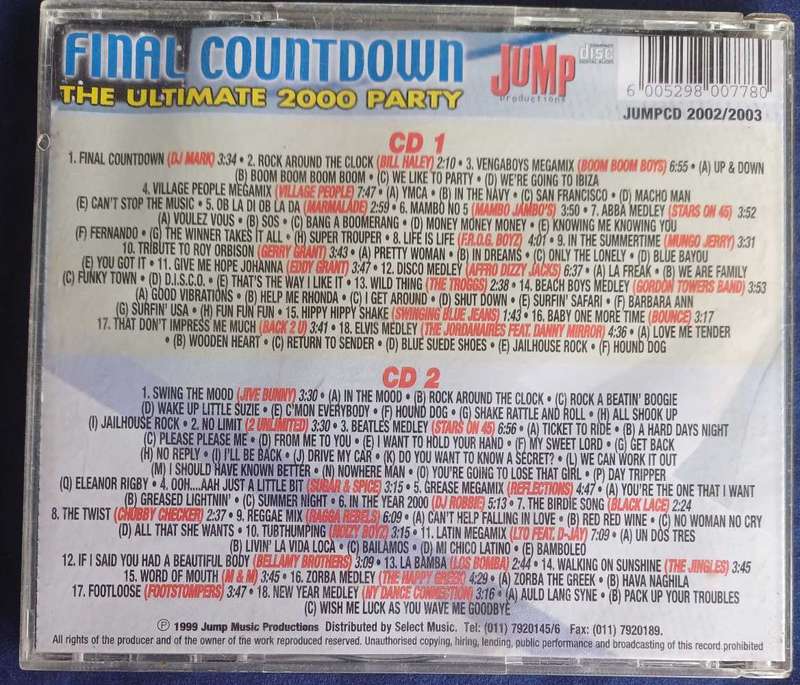 Final countdown, the ultimate 2000 party 2cd
