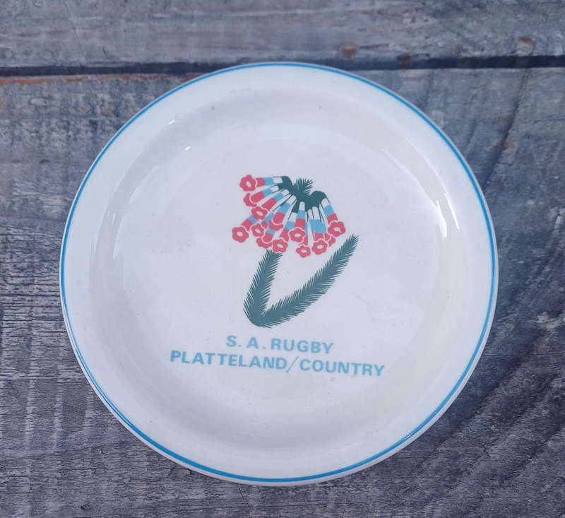 Continental china small plate: S.A. Rugby Platteland