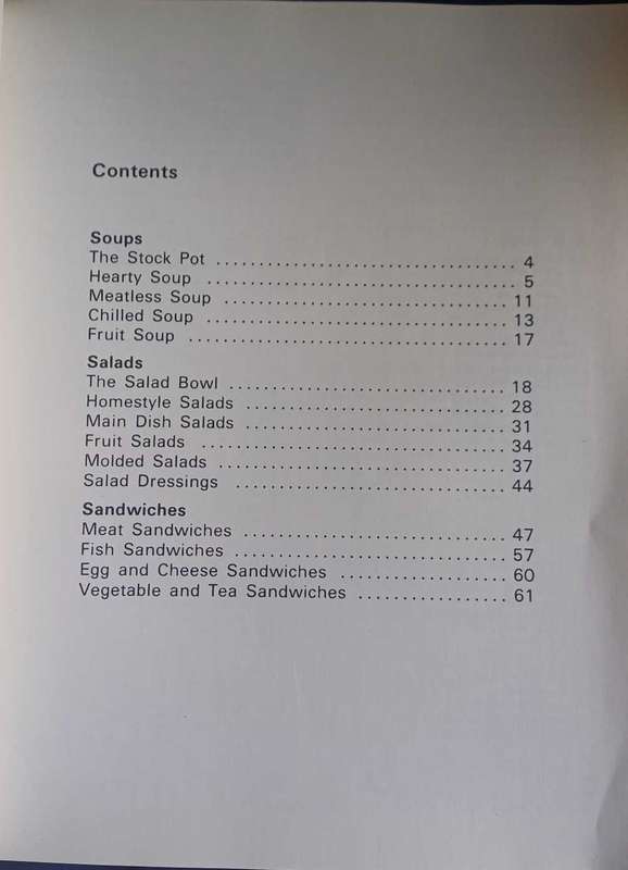 Ideals soup, salad, sandwich cookbook