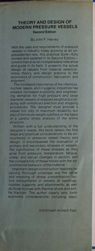 Theory and design of modern pressure vessels