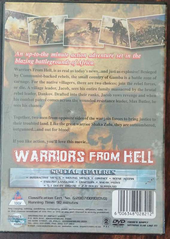 Warriors from hell dvd