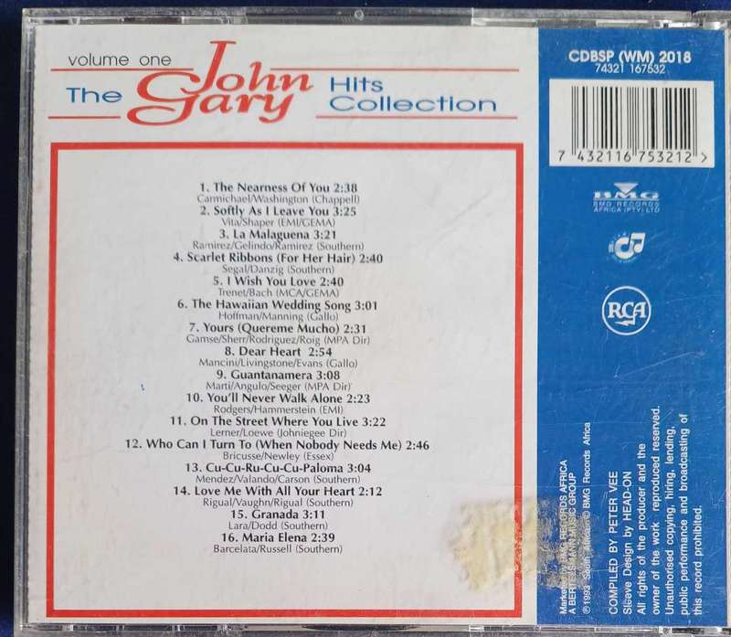 John Gary hits collection cd