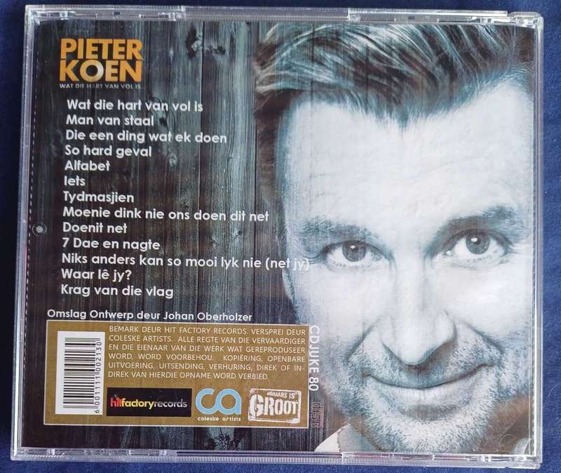 Pieter Koen - Wat die hart van vol is cd