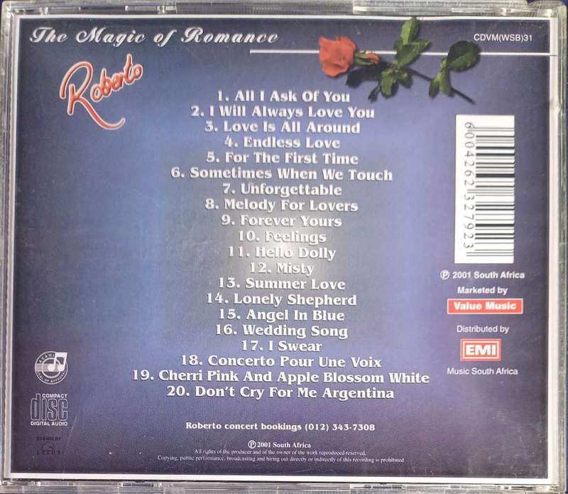 Roberto - The magic of romance cd
