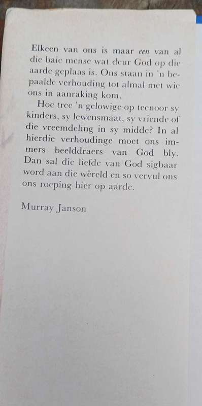 Christelike verhoudinge deur Gerard Booy