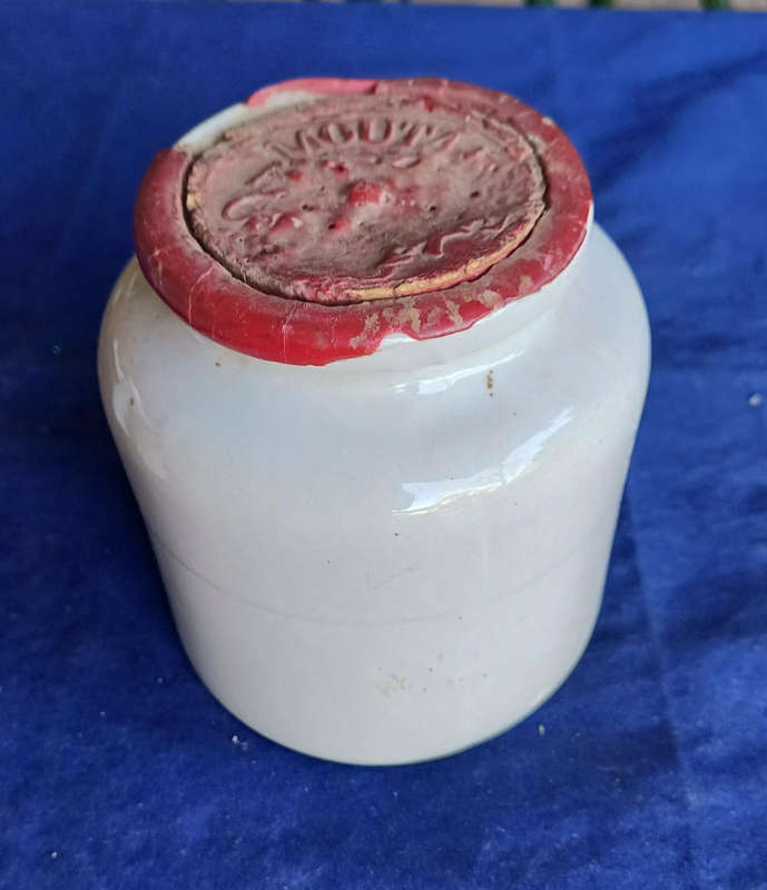 Vintage Moutarde de Meaux mustard stone jar