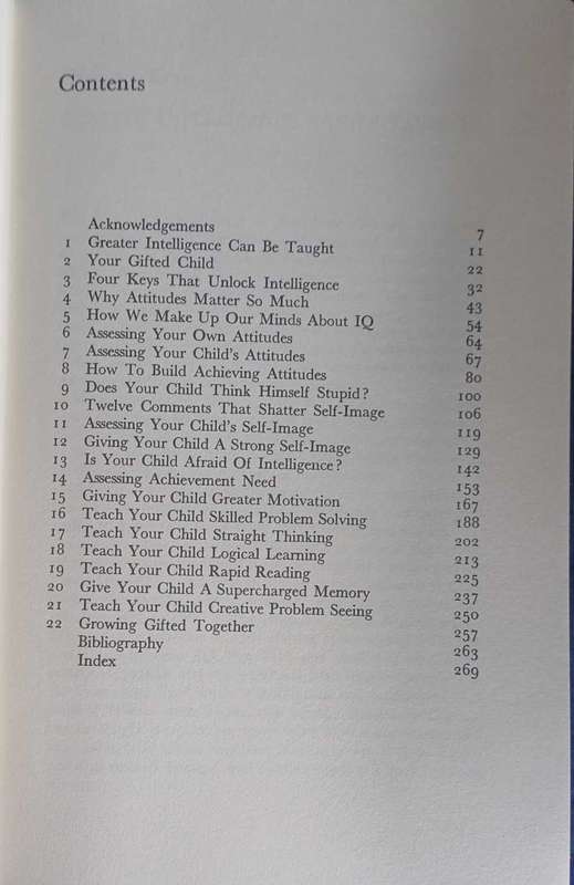 You can teach your child intelligence by David Lewis