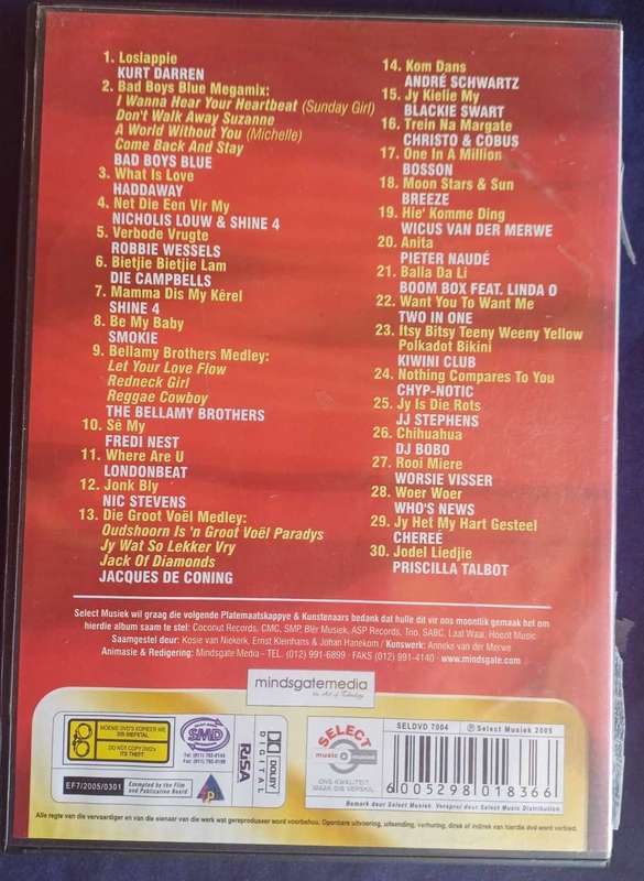 30 Goue sokkie treffers dvd
