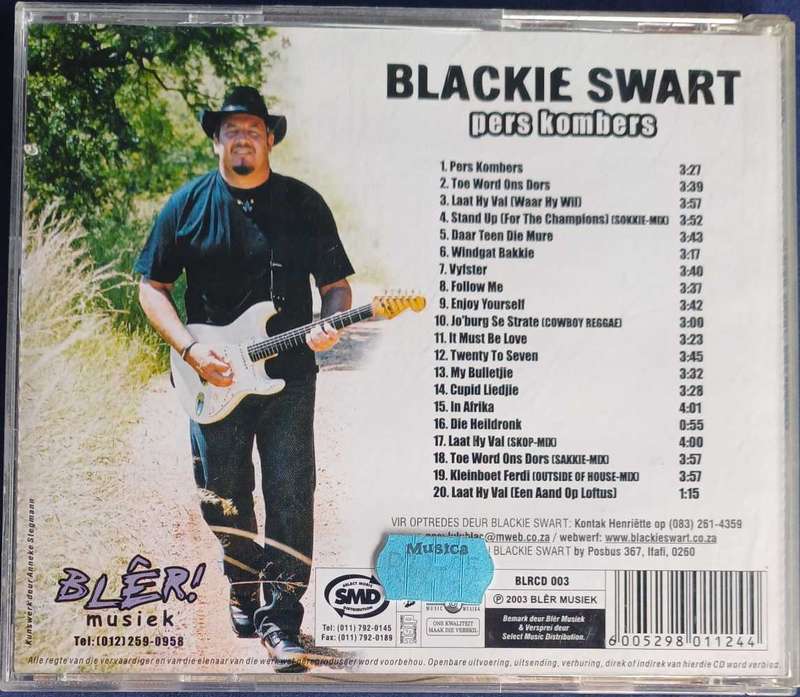 Blackie Swart - Pers kombers cd