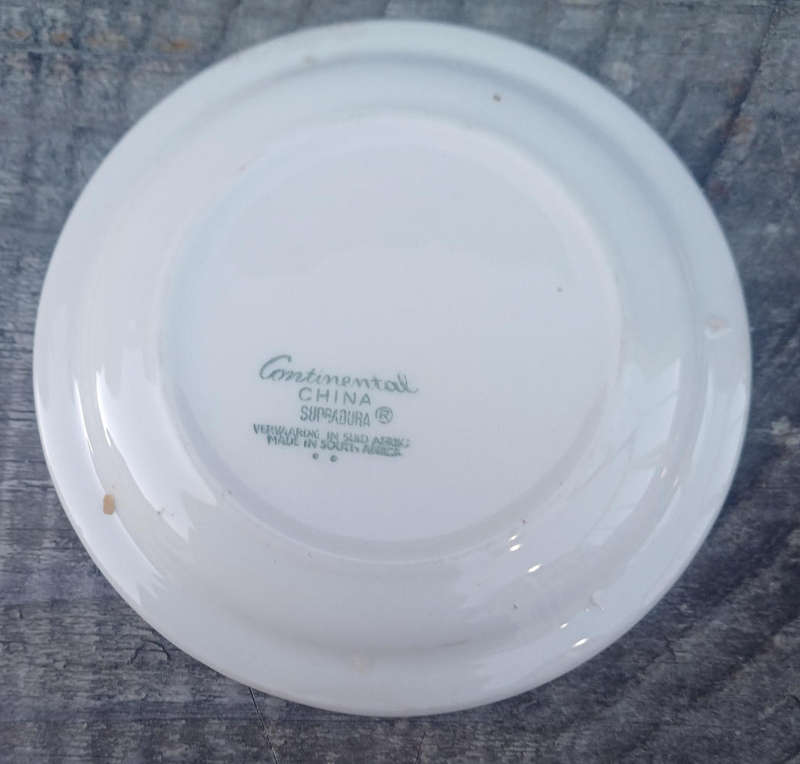 Continental china small plate: S.A. Rugby Gazelle