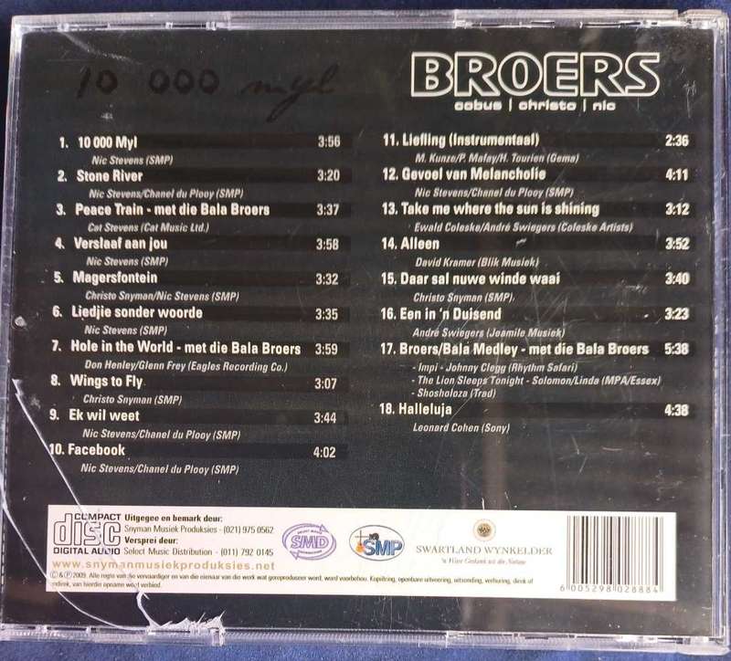 Broers - 10 000 myl cd