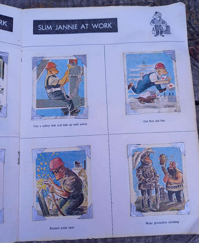 Safety slogan card album
