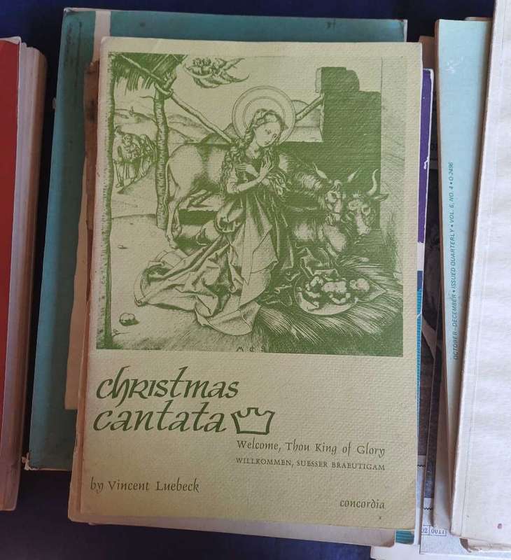 Lot of vintage music books