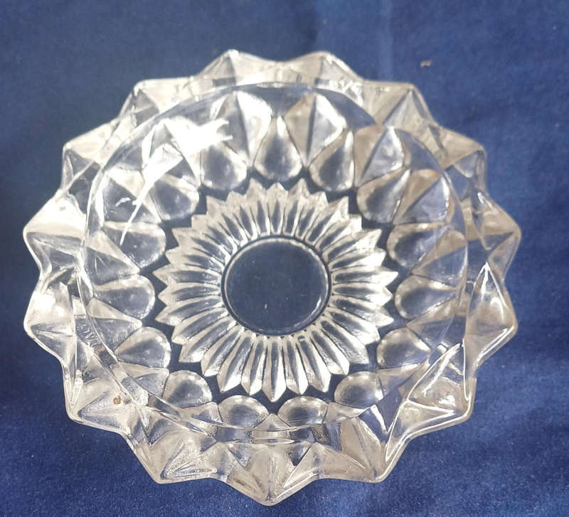 Vintage clear ashtray