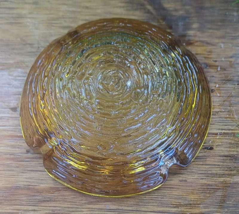 Vintage Anchor Hocking amber ashtray
