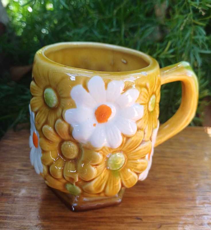 Vintage Fred Roberts daisy mug