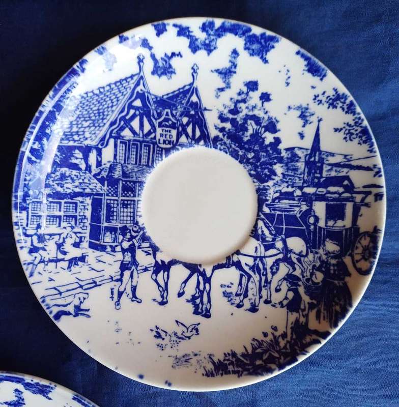 4 x Constantia china saucers