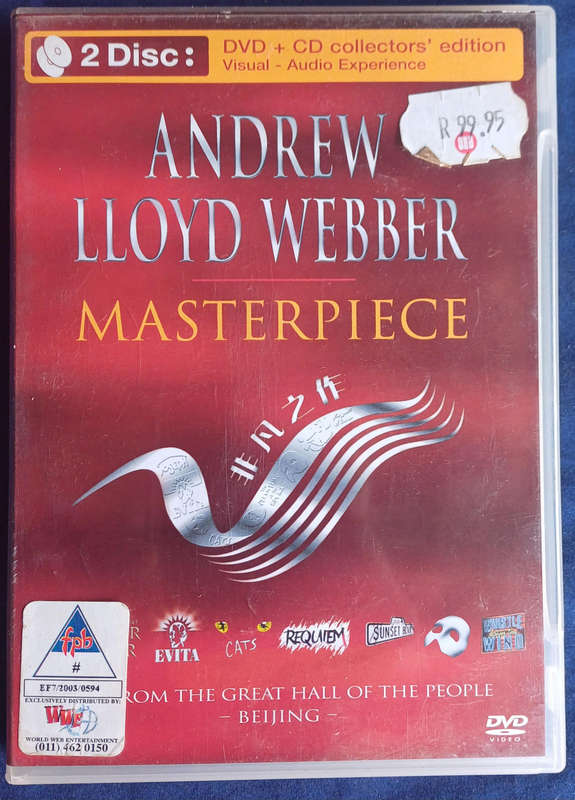 Andrew Llody Webber masterpiece 2disc dvd/cd