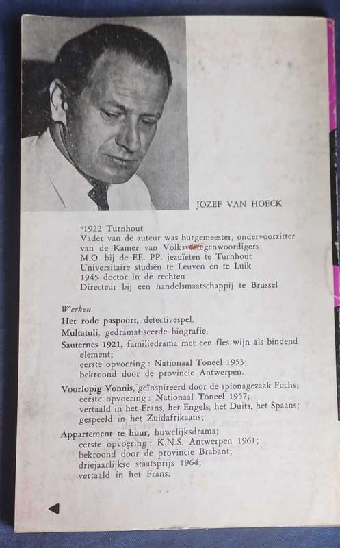 Voorlopig vonnis - Jozef van hoeck