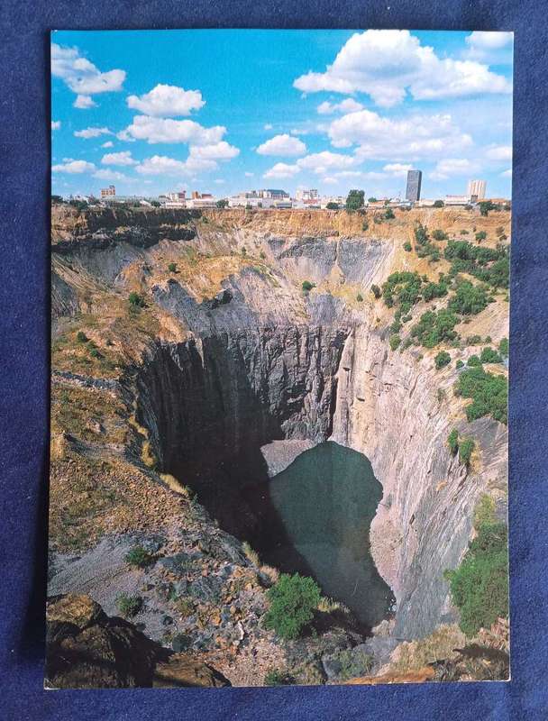 Kimberley mine museum postcard