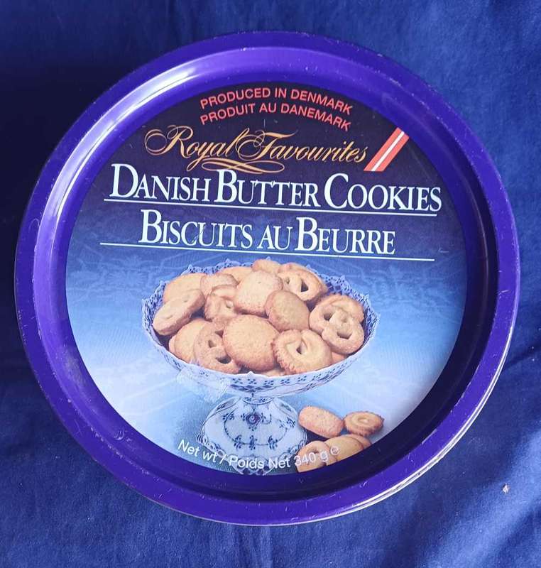 Danish butter cookies tin