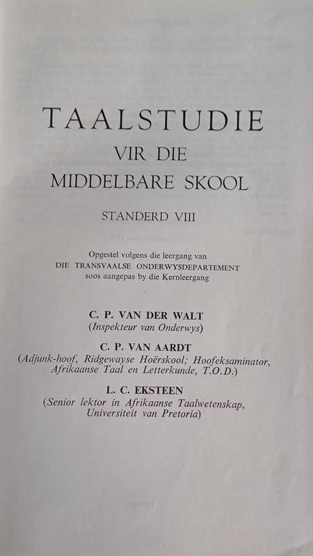 Taalstudie vir die middelbare skool