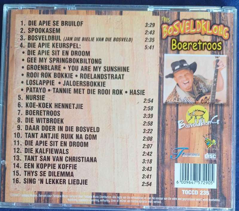 Thys die Bosveldklong - Boeretroos cd