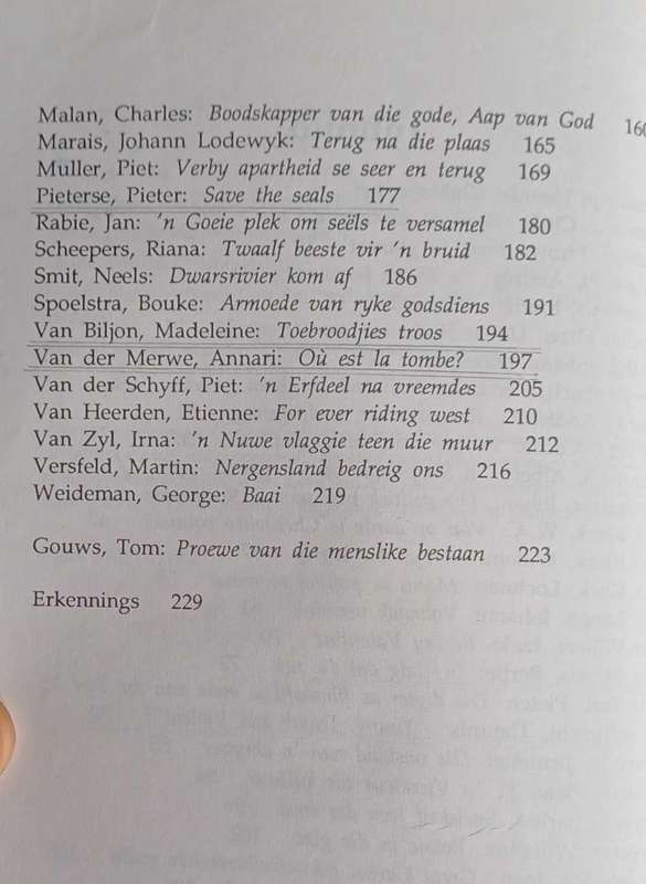 Granaat deur Tom Gouws