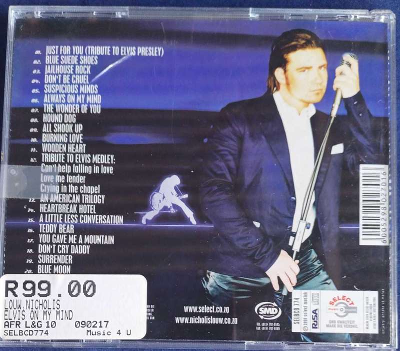Nicholis Louw - Elvis on my mind cd